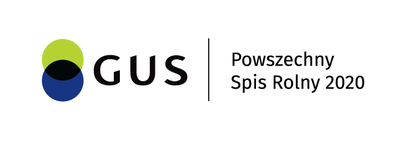Obrazek przedstawia logo GUS oraz akcję - Powszechny Spis Rolny.